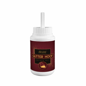 Glitter Hoof Golden Oil - olej z brokatem do kopyt koni | Over Horse