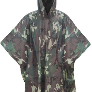Poncho York z kapturem moro
