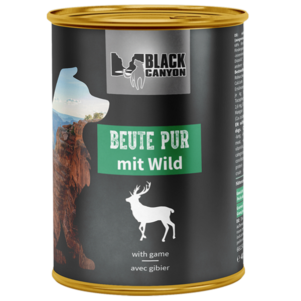 Karma mokra dla psa Black Canyon Beute Pur z Dziczyzną 410 g
