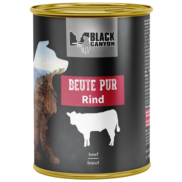 Karma mokra dla psa Black Canyon Beute Pur Wołowina 410 g