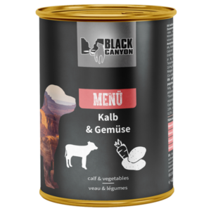 Karma mokra dla szczeniąt Black Canyon Menü Cielęcina z warzywami 410 g