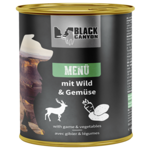 Karma mokra dla psa Black Canyon Menü z dziczyzną i warzywami 820 g