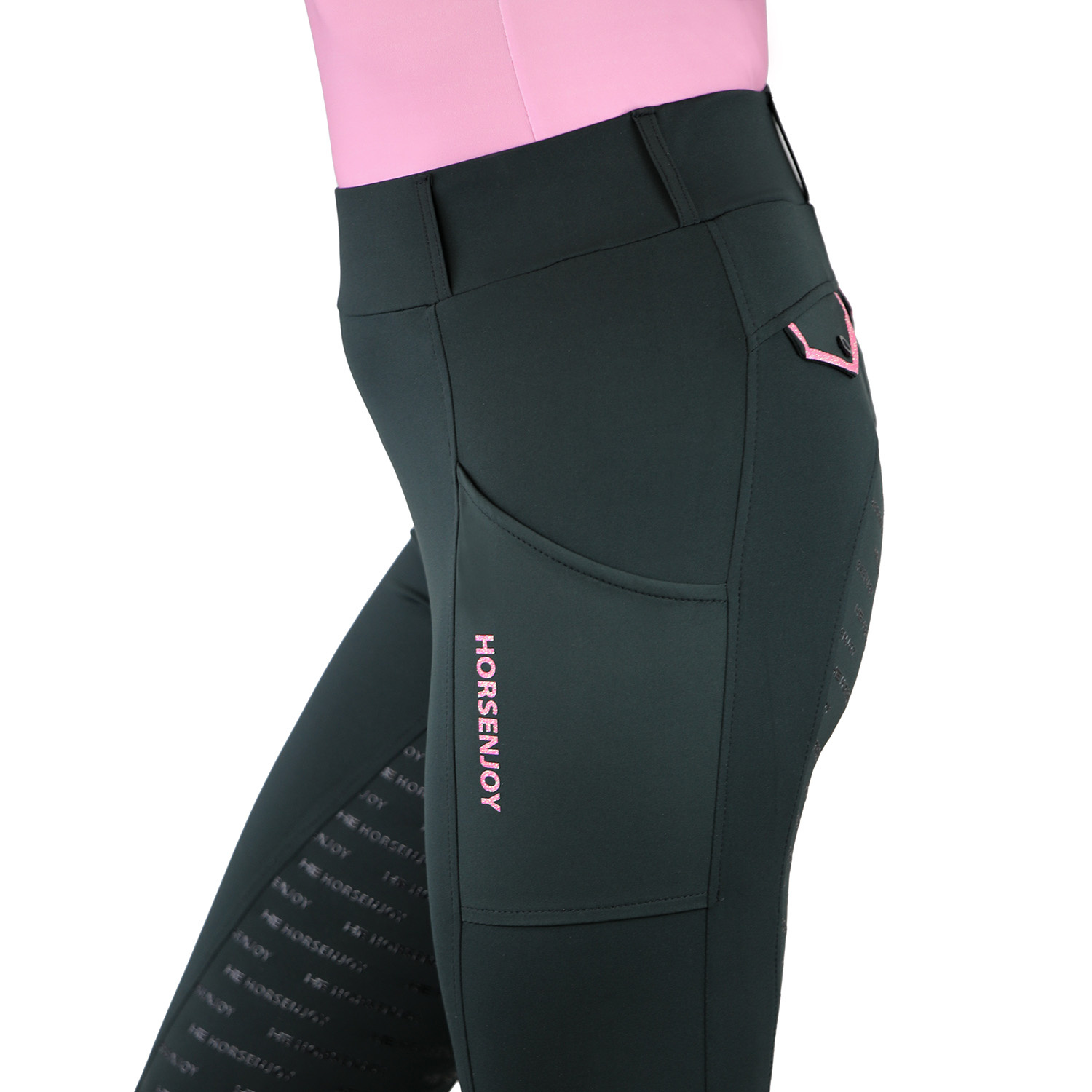 Legginsy jeździeckie Horsenjoy Born To Ride - obrazek 2